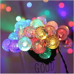 Dây Đèn Trang Trí 8M - 40 Bóng Tròn Bọt Khí Độc Đáo Trang Trí Noel , Lễ , Tết 