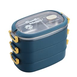 Bộ Hộp Cơm Giữ Nhiệt 2 Lớp 2 Tầng 2 Ngăn INOX304 Thiết Kế Hiện Đại