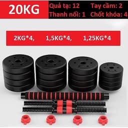 Tạ tập tay đẩy kết hợp,  tạ nam nữ tập gym tập thon tay Giá tốt Hàng Chuẩn(Chọn Lực Nặng Của Tạ 20kg ,30kg, 40kg Tùy chọn)