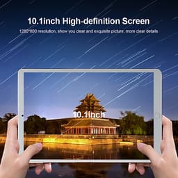 10.1'' Metal Tablet with MT6592 Eight-core Processor 1280*800 Resolution 2GB+32GB Memory Support 2G/3G Calls Grey+Black