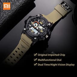 Đồng Hồ Điện Tử Xiaomi Twentyseventeen Màn Hình Kép Dùng Ngoài Trời Quay Số Hiển Thị Thời Gian Kép Lịch Đếm Ngược Hàng Ngày Chống Thấm Nước