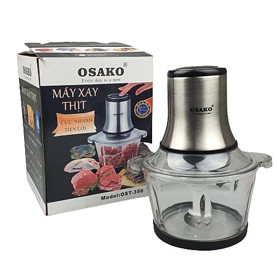 Máy xay thịt cá OSAKO, bộ dao 4 lưỡi-Hàng chính hãng