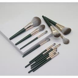 Bộ Cọ Makeup 14 Cây Cán Xanh Cao Cấp Lông Siêu Mịn Tiện Dụng Đầy Đủ Chức Năng Trang Điểm Cá Nhân Hiệu Quả