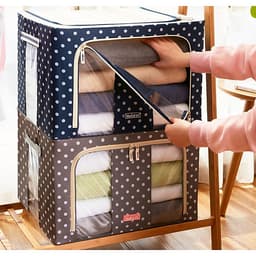 Túi Đựng Chăn Màn (Được Chọn Màu) - Hộp Đựng Quần Áo Khung Sắt Gấp Gọn miDoctor - Tủ Vải Chăn Màn Tiện Lợi