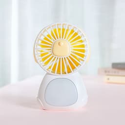 Quạt mini tích điện đáng yêu sạc điện nhanh kiêm đèn ngủ thông minh Jisulife F3 – Quạt điện nhỏ để bàn hoạt động yên tĩnh liên tục 24 giờ không gây ồn - Hàng chính hãng 