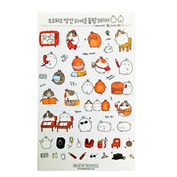 Sticker Dán Trang Trí Molang và Piu Piu ( Trang Trí Sổ Kế Hoạch, Sổ Nhật Ký) | Nhiều Mẫu