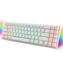 Bàn phím cơ không dây mini LED RGB 71 phím - Red Swicth - Hàng chính hãng