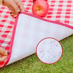 THẢM DÃ NGOẠI, DU LỊCH, PICNIC CAO CẤP - Chống thấm nước, họa tiết caro, gấp gọn tiện lợi - 2 kích thước khách chọn màu!