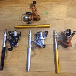 [TIỆN LỢI] COMBO bộ cần câu bút bi mini kèm máy câu 1m/1m4 (máy câu đã quấn sẵn dây cước), cần câu bút máy đứng câu tôm câu mực thu nhỏ siêu nhẹ, mua can cau but