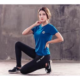 Set Bộ đồ quần Legging áo thun thể thao nữ  ( Đồ Tập Gym, Yoga, Aerobic )