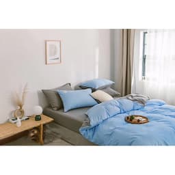 Bộ 4 món chăn ga gối cotton Tici cao cấp TC45 hàng đẹp (set gồm 1 ga, 1 chăn có khóa lồng được ruột, 2 vỏ gối)