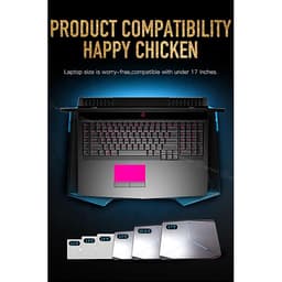 Đế Tản Nhiệt Laptop 5 Quạt LED Không Ồn