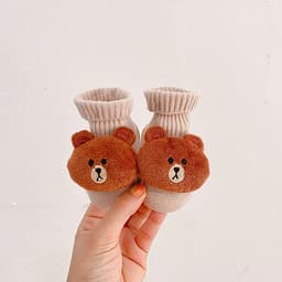 Tất Trẻ Em Hình Thú Cao Cổ 100% Cotton Chống Trơn Trượt Tất Cho Bé Trai Bé Gái Từ 0- 8 Tháng PK37_TAT