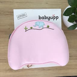 Gối cao su non chống méo đầu, bẹp đầu, nghẹo cổ, còm lưng cho bé. Gối cho trẻ sơ sinh Babyupp