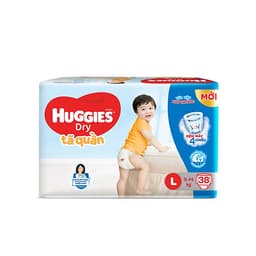 Tã quần HUGGIES DRY PANTS JUMBO mẫu mới