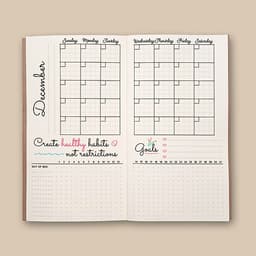 Sổ tay planner MIX TỔNG HỢP Tháng + tuần + ngày "Kế hoạch trọn đời" - Lịch tháng / Kế hoạch Tuần / Nhắc việc ngày / Chấm bi