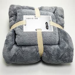 Combo 2 Khăn Tắm Hàn Quốc Cotton Siêu Mịn - Hàng Nhập Khẩu