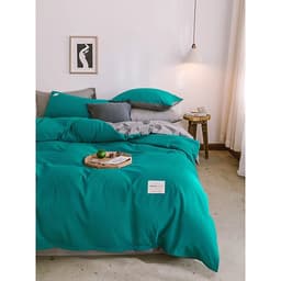Bộ 4 món chăn ga gối cotton Tici cao cấp TC45 hàng đẹp (set gồm 1 ga, 1 chăn có khóa lồng được ruột, 2 vỏ gối)