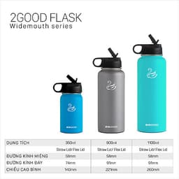 Bình Giữ Nhiệt 2GOOD FLASK Wide Mouth WM-01 (900ml) - Hàng Chính Hãng