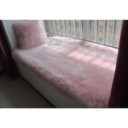 Thảm Len Lông Mịn Nhân Tạo Trải Sàn, Đệm Ghế 40x90cm