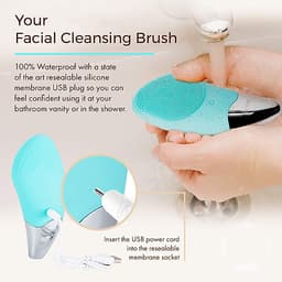 Máy rửa mặt mini massage tích hợp sóng âm BR-1020