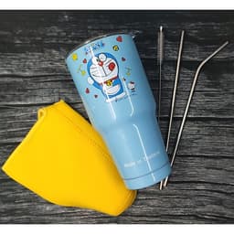 BÌNH GIỮ NHIỆT THÁI LAN 900ml (ĐÚNG MẪU)+ Túi đựng + 2 ống hút + cọ vệ sinh ống hút -AMZO