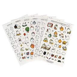 Sticker Dán Trang Trí Molang và Piu Piu ( Trang Trí Sổ Kế Hoạch, Sổ Nhật Ký) | Nhiều Mẫu