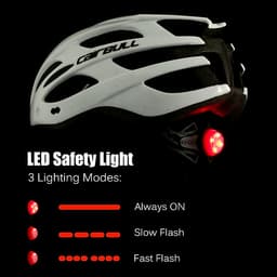 Mũ Bảo Hiểm Xe Đạp Kèm Đèn LED Và Kính Mát Có Thể Tháo Rời Cairbull 22 Lỗ Thông Hơi