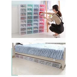 Combo 06 Hộp Đựng Giày - Nhựa PP cao cấp, Nắp trong