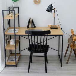 Bàn Làm Việc BEYOURs Neuly Table Gỗ Chân Sắt Phối Kệ Sách Đa Năng