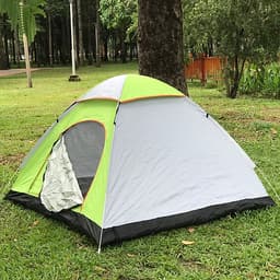 Lều cắm trại 4 người tự bung chống thấm kích thước 200 x 200 x 120cm nặng 1.7kg, liều cắm trại 2 cửa mini dùng để đi du lịch dã ngoại câu cá tiện lợi - [TẶNG ĐÈN PIN LED DÃ NGOẠI ĐA NĂNG]