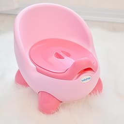 Bô vệ sinh trẻ em Kiu Kiu Babyhop cho bé từ 6 tháng đến 5 tuổi chống trơn trượt có chỗ dựa và khay