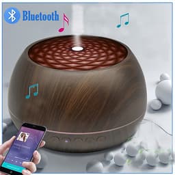 Máy Xông Tinh Dầu Có Loa Bluetooth Kết Nối Với Điện Thoại Nghe Nhạc Cực Hay, Máy Khuếch Tán Tinh Dầu Cho Phòng Lớn Thể Tích 1000ML, Có Remote Điều Khiển Từ Xa và Đèn LED Biến Đổi Màu Cực Đẹp