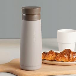 Bình Giữ Nhiệt Lock&Lock Macaron 450ml LHC4230 - Hàng Chính Hãng, Chất Liệu Thép Không Gỉ, Có Lưới Lọc Trà Tiện Dụng Kèm Ống Hút Inox 304