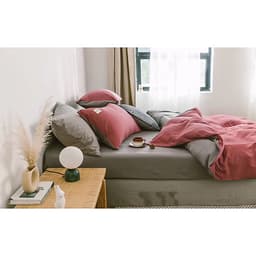 Bộ 4 món chăn ga gối cotton Tici cao cấp TC45 hàng đẹp (set gồm 1 ga, 1 chăn có khóa lồng được ruột, 2 vỏ gối)