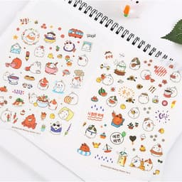 Sticker Dán Trang Trí Molang và Piu Piu ( Trang Trí Sổ Kế Hoạch, Sổ Nhật Ký) | Nhiều Mẫu