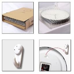 ĐỒNG HỒ TREO TƯỜNG KIM TRÔI - 30CM - PHONG CẢNH THIÊN NHIÊN - KÍNH DÀY - SẮC NÉT