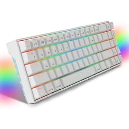 Bàn phím cơ không dây mini LED RGB 71 phím - Red Swicth - Hàng chính hãng