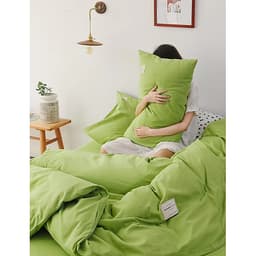 Bộ 4 món chăn ga gối cotton Tici cao cấp TC45 hàng đẹp (set gồm 1 ga, 1 chăn có khóa lồng được ruột, 2 vỏ gối)