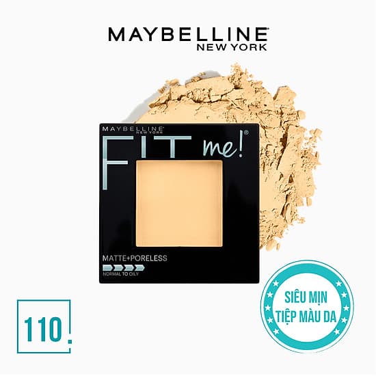 Phấn Phủ Mịn Nhẹ Kiềm Dầu Fit Me Matte Poreless Powder Maybelline New York 8.5g