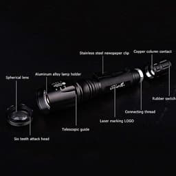 Đèn pin siêu sáng chiếu xa tự vệ Xinsite Q5 điều chỉnh được chế độ chiếu xa trăm mét và chống nước 