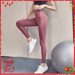 Quần legging nữ CLEACCO  tập gym, quần yoga chất vải Dệt thoáng mát , co giãn 4 chiều 