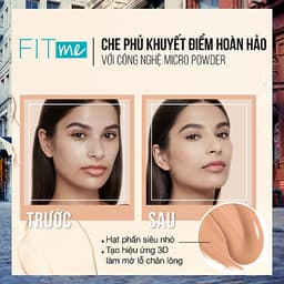 Kem Nền Mịn Nhẹ Kiềm Dầu Fit Me Maybelline New York Matte Poreless Foundation 30ml