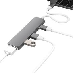 Cổng Chuyển HyperDrive USB-C Hub With 4K HDMI Support For MacBook Pro 2016 / 2017, MacBook 12" - Hàng Chính Hãng
