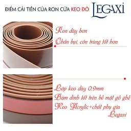 Ron Dán Chân Cửa Legaxi Keo Đỏ Cải Tiến Ngăn Bụi và Côn Trùng 25 35 45 60 110mm 