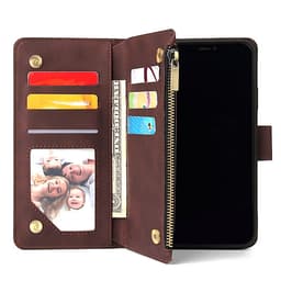 For iPhone 11 iPhone 11 pro iPhone 11 pro max PU Leather Side Magnetic Buckle Multi-card Bracket Full Protective Case with Zipper Wallet Style:iPhone 11 Pro