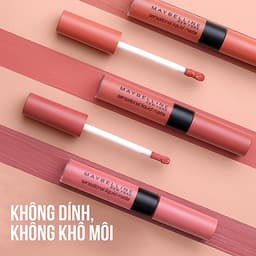 Son kem lì nhẹ môi Maybelline New York phiên bản tông đất giới hạn Sensational Liquid Matte 7ml