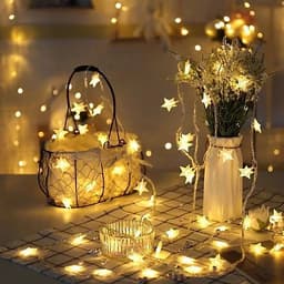 Đèn LED Hình Ngôi Sao Trang Trí Giáng Sinh, Noel, Lễ Tết
