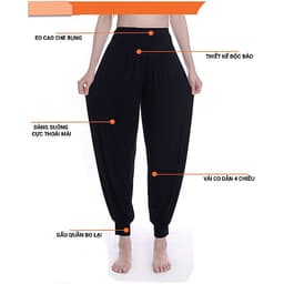 Quần Alibaba Tập Thể Thao Yoga KIP23 Co dãn 4 chiều cực đẹp
