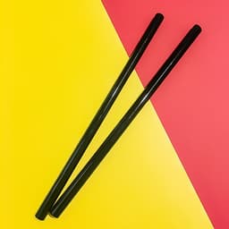 Ống Hút Thủy Tinh Lẻ Thẳng/Cong - Nhiều Màu - 20cm x 0.8cm